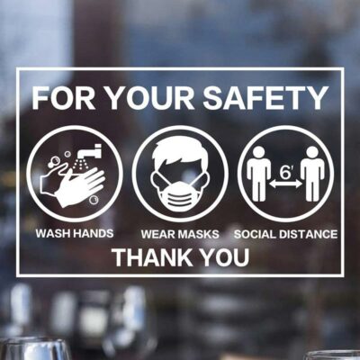 Face Mask Window Clings | Printing Los Angeles